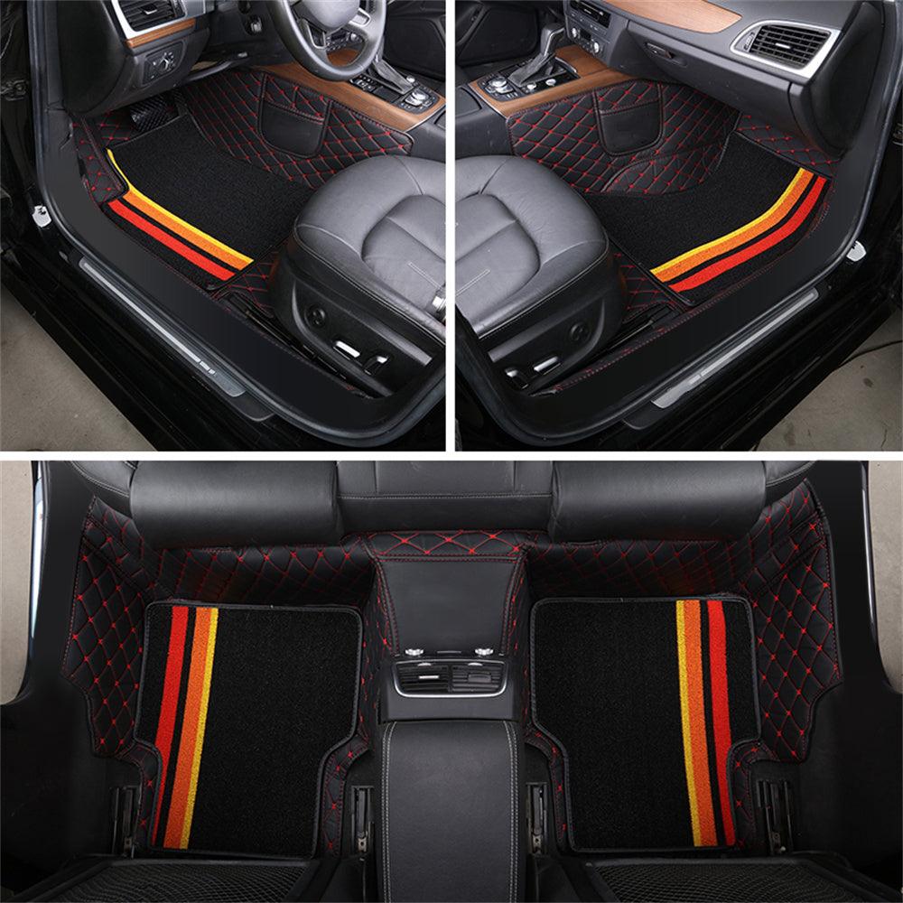(Súper Promoción) Kit universal de alfombrillas personalizadas con el logotipo de la marca (4 piezas). Elige la marca de tu coche más abajo.
